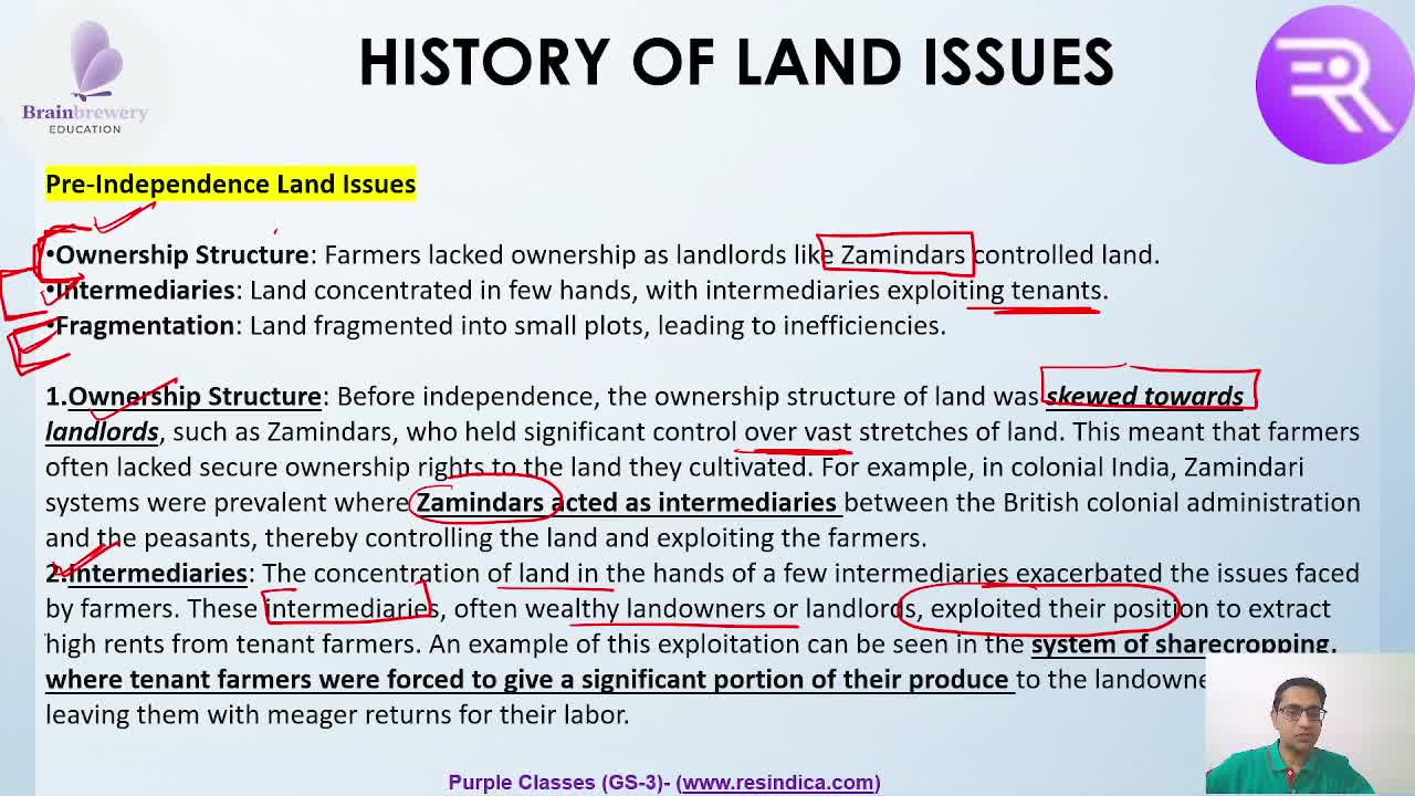 Lesson 11 - Land Reforms in India