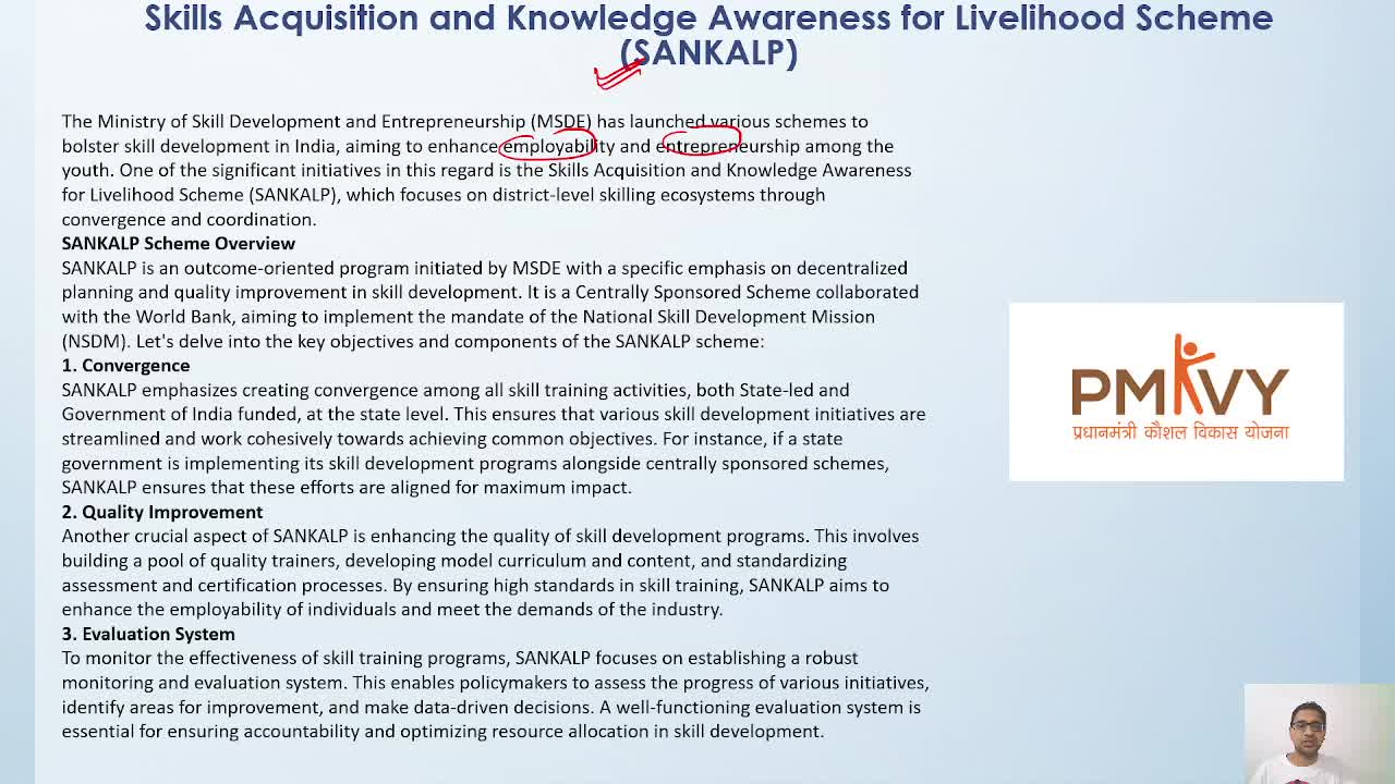 Lesson 3 - Schemes for Skill Development (STAR, SANKALP, DDUGKY etc.)