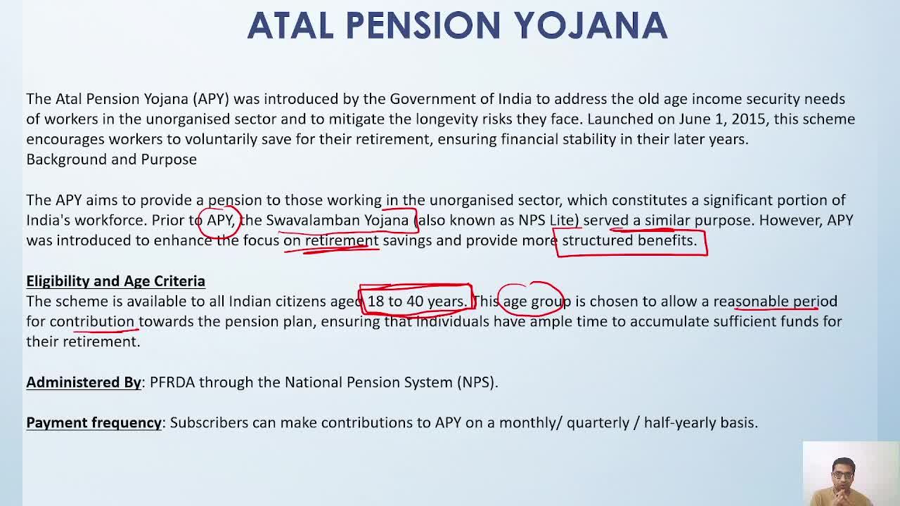 Lesson 1 - Schemes for Financial Inclusion (MUDRA and ATAL PENSION YOJANA)